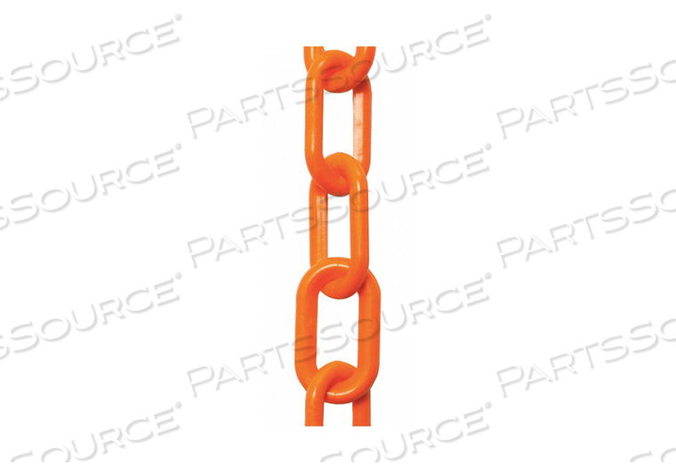PLASTIC CHAIN 2 IN X 50 FT SAFETY ORANGE by Mr. Chain