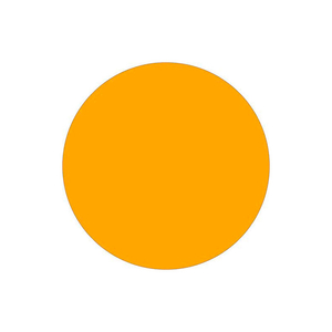 2" CIRCLE REMOVABLE LABELS FLUORESCENT ORANGE 500 PER ROLL by Box Packaging Inc