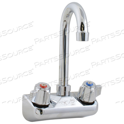 FAUCET, 4" WALL, GSNK, LEADFREE 