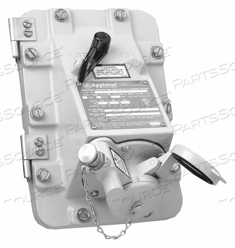 RECEPTACLE 30A 4P 3W ALUM UL 1010 600VAC by Appleton Electric RECEPTACLE 30A 4P 3W ALUM UL 1010 600VAC by Appleton Electric