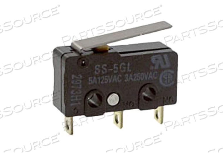 SNAP ACTION SWITCH, 5 A, 125 V, SPDT CONTACT, SOLDER LUG, 1 POLES, CHASSIS MOUNTING, -25 TO 85 DEG C, MEETS ROHS by Omron - Electronic Division SNAP ACTION SWITCH, 5 A, 125 V, SPDT CONTACT, SOLDER LUG, 1 POLES, CHASSIS MOUNTING, -25 TO 85 DEG C, MEETS ROHS by Omron - Electronic Division