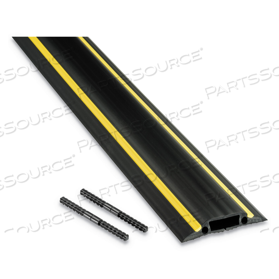 MEDIUM-DUTY FLOOR CABLE COVER, 3.25" WIDE X 30 FT LONG, BLACK MEDIUM-DUTY FLOOR CABLE COVER, 3.25" WIDE X 30 FT LONG, BLACK