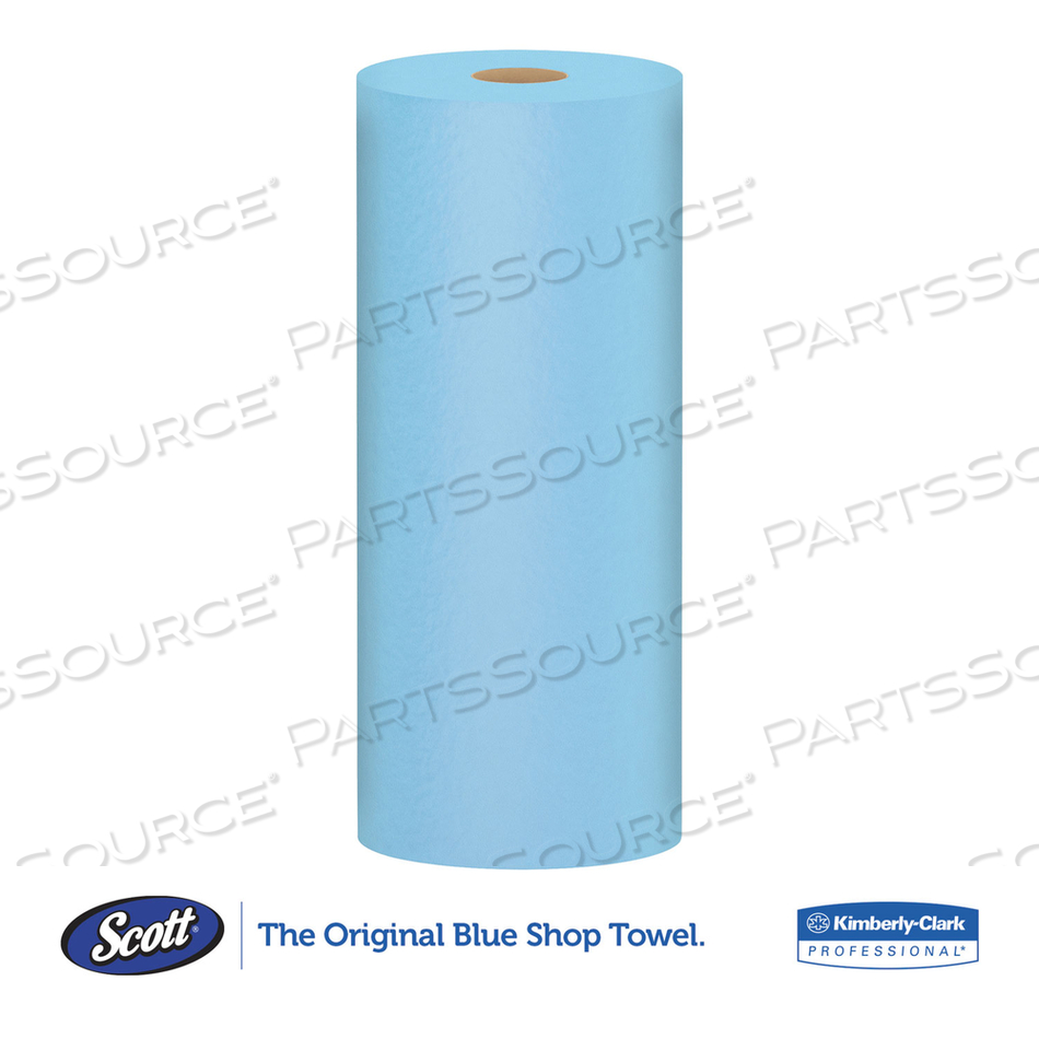 SHOP TOWELS, STANDARD ROLL, 1-PLY, 9.4 X 11, BLUE by Scott