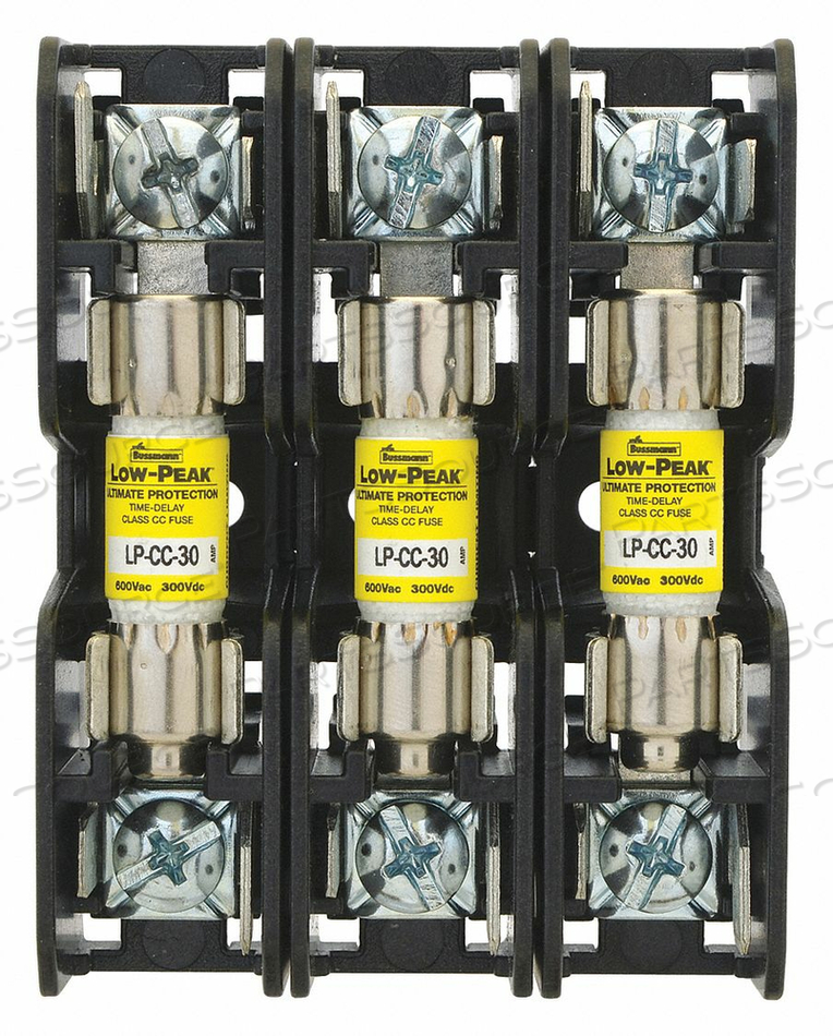 CLASS CC MODULAR FUSE HOLDER BLOCK 30AA 3P by Cooper Bussmann CLASS CC MODULAR FUSE HOLDER BLOCK 30AA 3P by Cooper Bussmann
