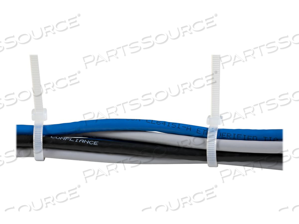 8 IN CABLE TIES - 1/8 IN WIDE, 2-1/8 IN BUNDLE DIAMETER, 50 LB TENSILE STRENGTH, NYLON SELF LOCKING ZIP TIES WITH CURVED TIP WHITE by StarTech.com Ltd. 8 IN CABLE TIES - 1/8 IN WIDE, 2-1/8 IN BUNDLE DIAMETER, 50 LB TENSILE STRENGTH, NYLON SELF LOCKING ZIP TIES WITH CURVED TIP WHITE by StarTech.com Ltd.