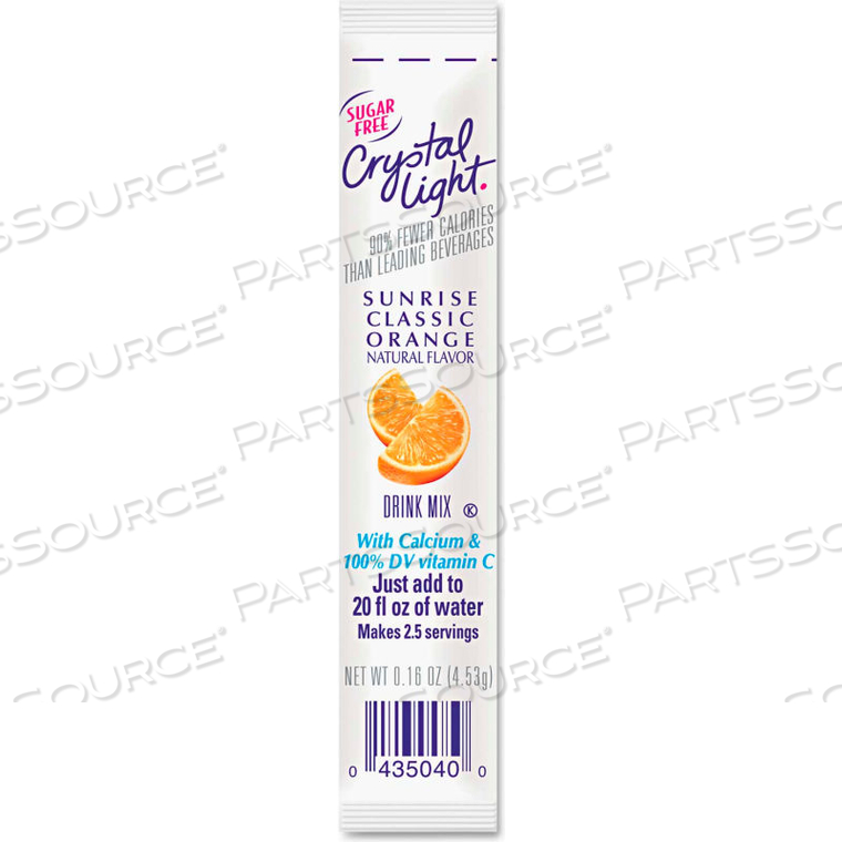 CRYSTAL LIGHT ON-THE-GO DRINK MIX STICKS, SUGAR FREE, SUNRISE ORANGE, 0.16 OZ., 30/BOX by Kraft Foods, Inc