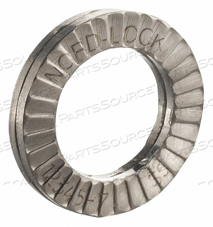 WEDGE LOCKING WASHER - 316 STAINLESS STEEL - 1/4" - PKG OF 200 by Nord-Lock WEDGE LOCKING WASHER - 316 STAINLESS STEEL - 1/4" - PKG OF 200 by Nord-Lock