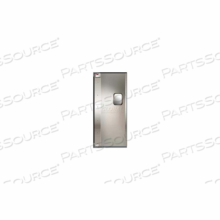 SERVICE-PRO SINGLE RESTAURANT SWINGING DOOR 3 X 7 ALUMINUM LEFT HINGE 