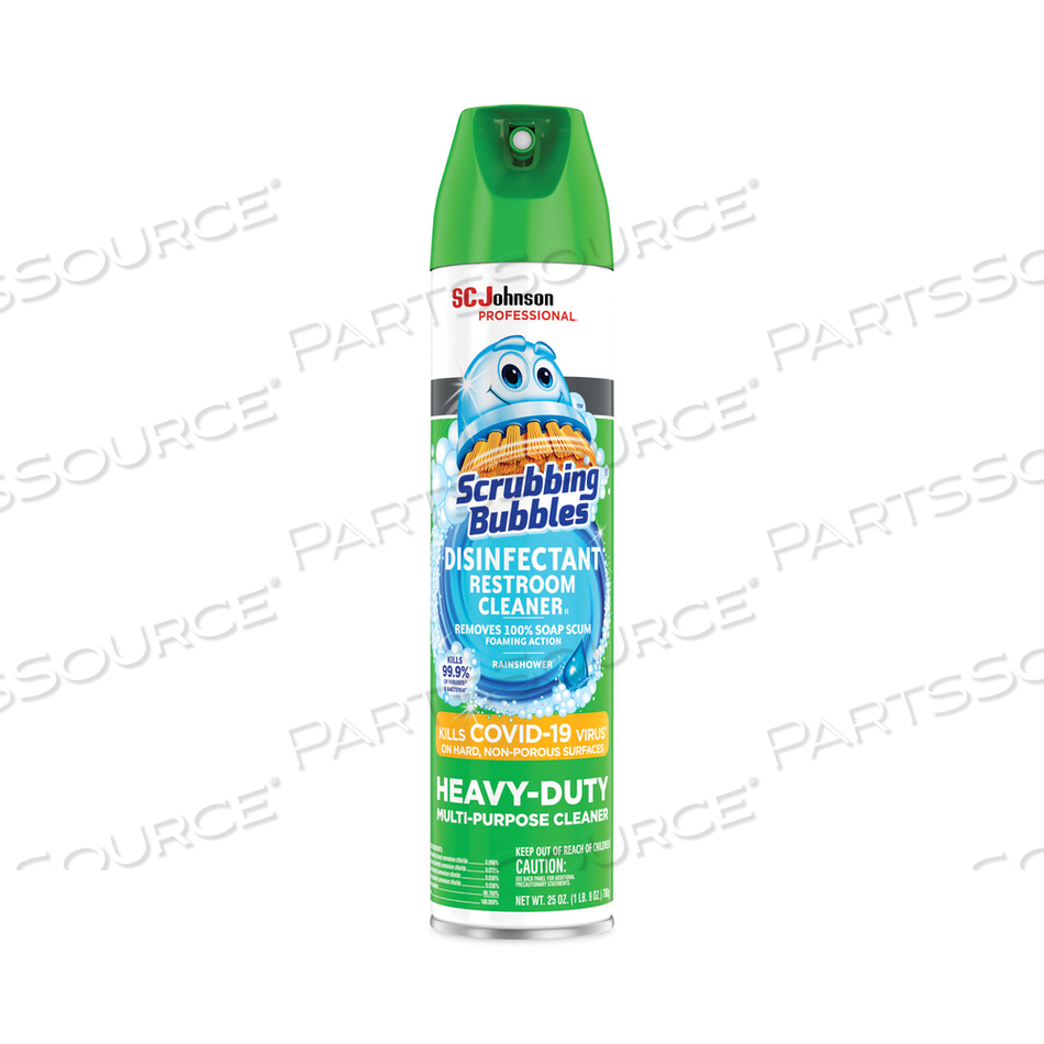 DISINFECTANT RESTROOM CLEANER II, RAIN SHOWER SCENT, 25 OZ AEROSOL SPRAY by Scrubbing Bubbles