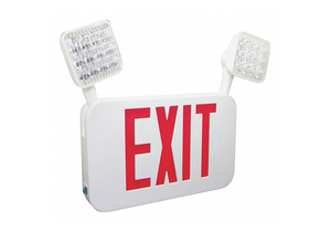 EXIT SIGN RED LETTER COLOR 2.80W 2 LAMPS by Firehorse