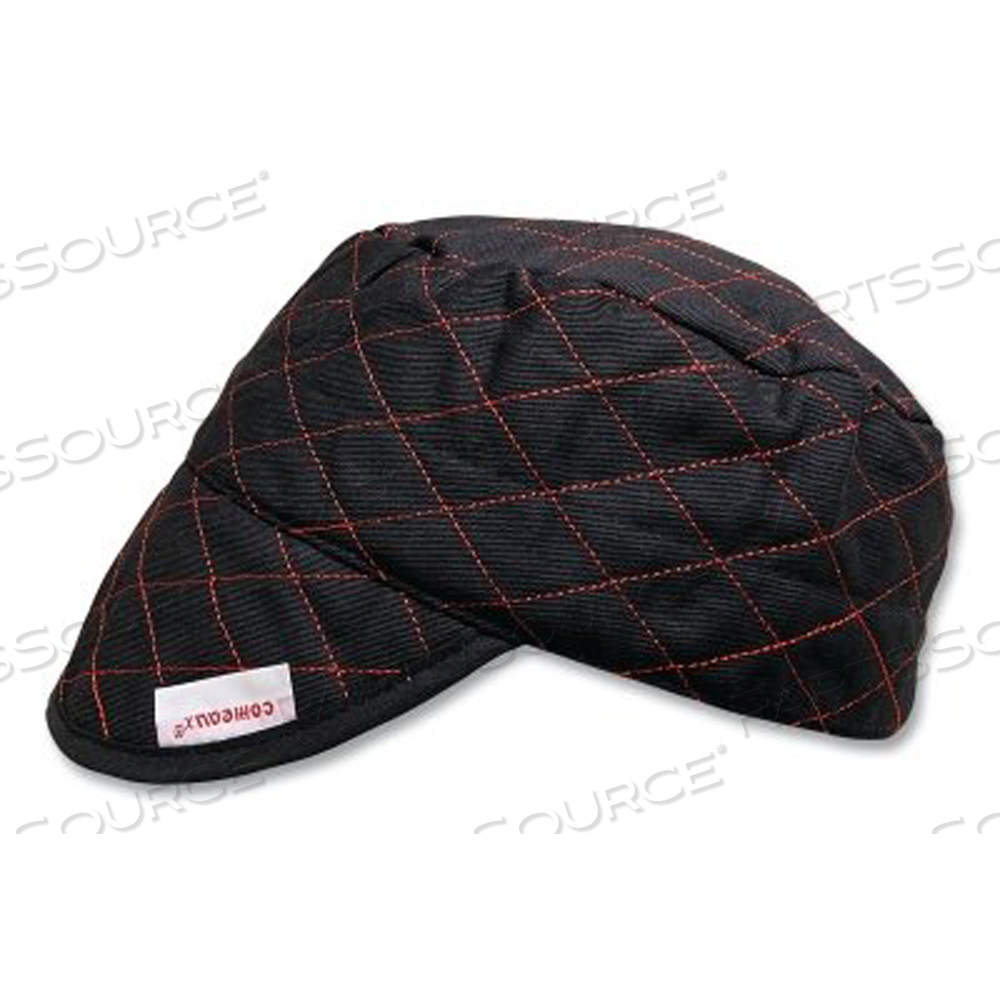 STYLE 3000 BLACK QUILTED SHOP CAP, SIZE 7-1/4 by Comeaux Caps STYLE 3000 BLACK QUILTED SHOP CAP, SIZE 7-1/4 by Comeaux Caps