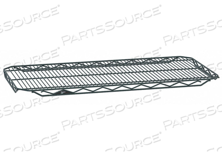 METRO 1836Q-DSG QWIKSLOT WIRE DISPLAY SHELF, SMOKED GLASS,18" X 36" by Intermetro Industries (Emerson)