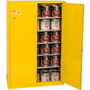 EAGLE PAINT/INK SAFETY CABINET WITH MANUAL CLOSE - 60 GALLON YELLOW by Justrite