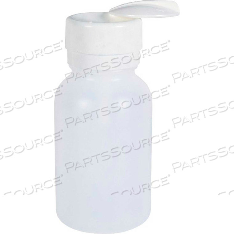 MENDA ROUND WHITE HDPE LIQUID DISPENSER WITH LASTING-TOUCH PUMP, 8 OZ. by Desco MENDA ROUND WHITE HDPE LIQUID DISPENSER WITH LASTING-TOUCH PUMP, 8 OZ. by Desco