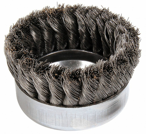 KNOT WIRE CUP BRUSH THREADED ARBOR 4 IN. by Weiler
