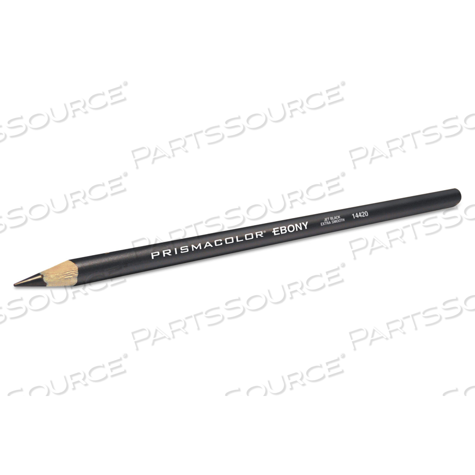 EBONY SKETCHING PENCIL, 4 MM, 2B (#1), JET BLACK LEAD, BLACK MATTE BARREL by Prismacolor