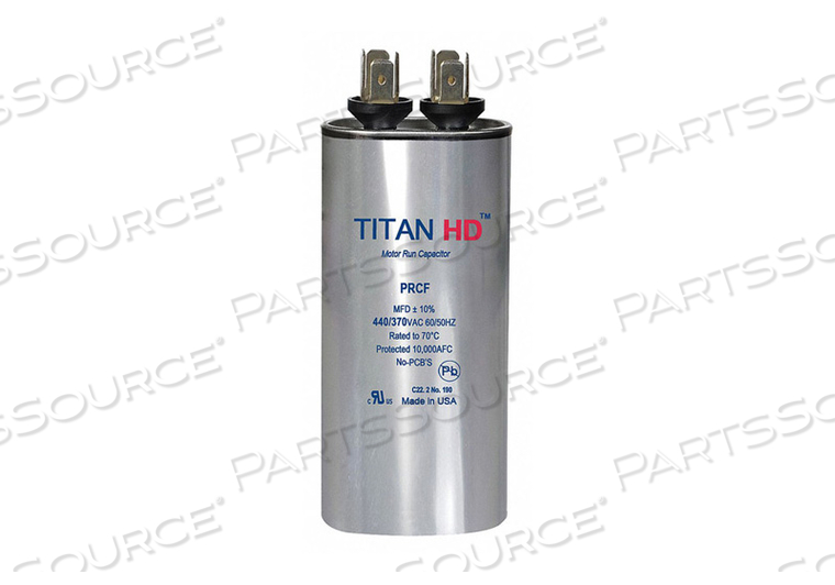 MOTOR RUN CAPACITOR 10 MFD 440V ROUND by Titan HD MOTOR RUN CAPACITOR 10 MFD 440V ROUND by Titan HD