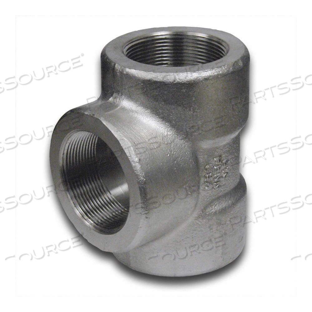 TEE, 316/316L STAINLESS STEEL, 1 IN X 1 IN X 1 IN FITTING PIPE SIZE, CLASS 3000, 2 1/8 IN OVERALL LG by Approved Vendor