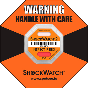 SPOTSEE RFID IMPACT INDICATORS, 75G RANGE, ORANGE, 100/BOX by Shockwatch Inc