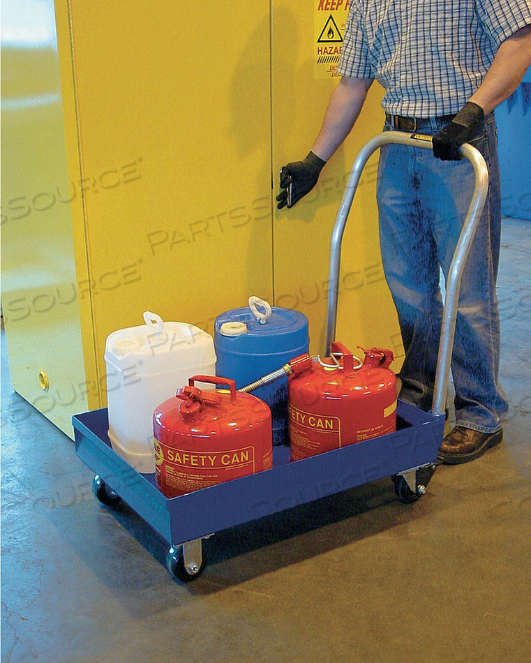 STEEL SPILL CART 16 GAL NO GRATING by Denios