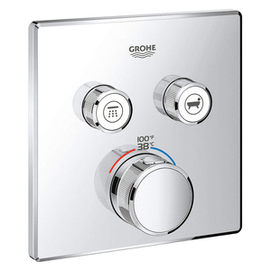 DUAL FUNC THERMOSTATIC TRIM GROHE CHROME by Grohe