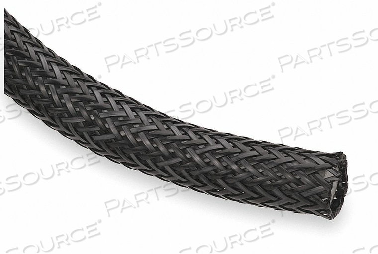 BRAIDED SLEEVING 1.000 IN. 10 FT. BLACK by Techflex