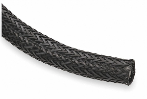 BRAIDED SLEEVING 1.000 IN. 10 FT. BLACK by Techflex