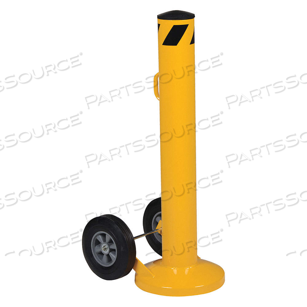 BOLLARD, 42 IN INSTALL HT, 5 1/2 IN DIA, CARBON STEEL, YELLOW by Vestil Manufacturing Corp. BOLLARD, 42 IN INSTALL HT, 5 1/2 IN DIA, CARBON STEEL, YELLOW by Vestil Manufacturing Corp.