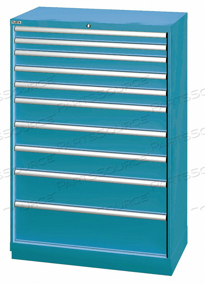 G8245 MOD DRWR CAB 59-1/2 H 10 DRWR CLSSC BLUE by Lista