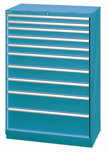 G8245 MOD DRWR CAB 59-1/2 H 10 DRWR CLSSC BLUE by Lista