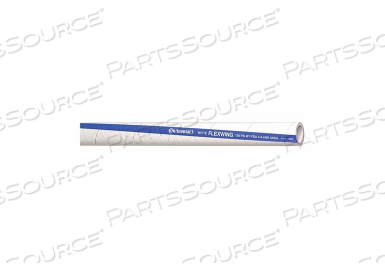 FOOD HOSE 1-1/2 ID X 50 FT. WHITE by Continental