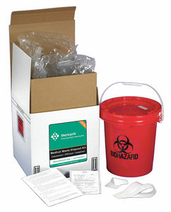 REG MED WASTE MAILBACK SYSTEM 5 GAL by Stericycle