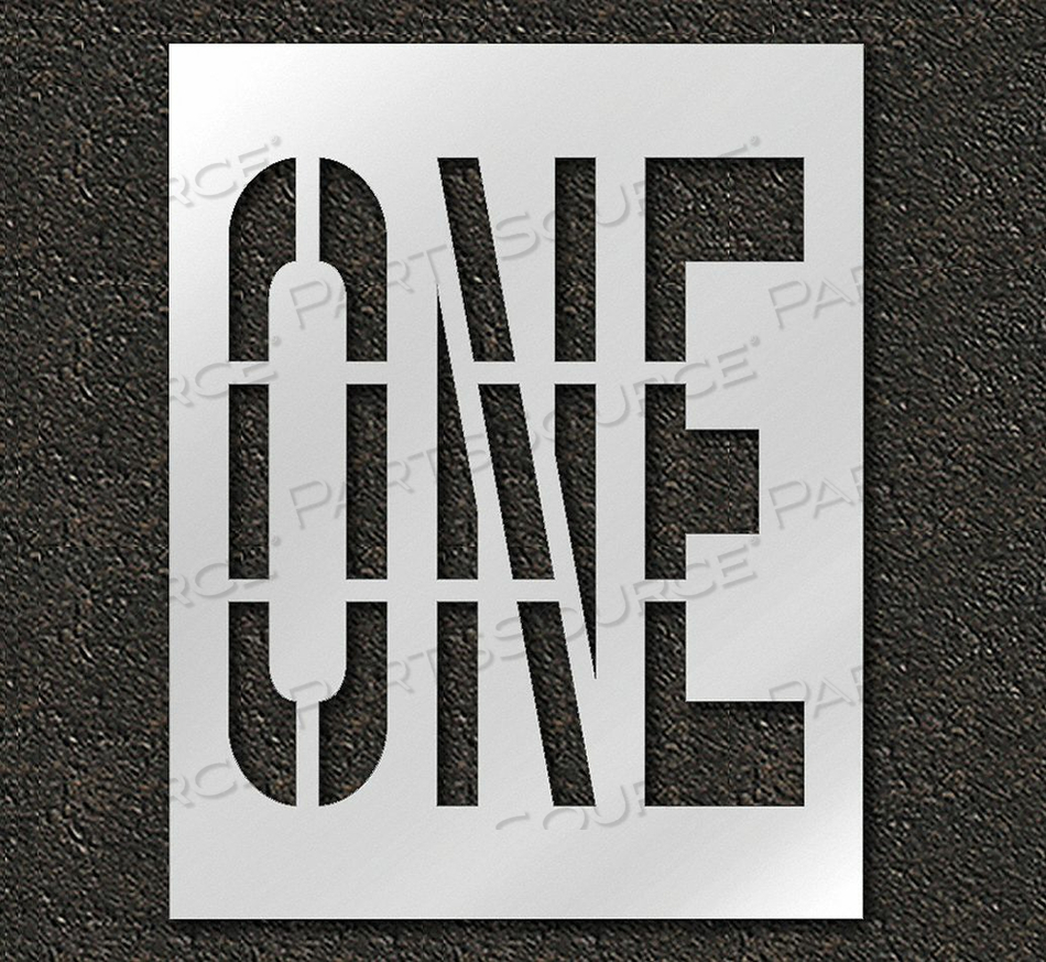 PAVEMENT STENCIL ONE 36 IN by RAE Products & Chemicals Corp. PAVEMENT STENCIL ONE 36 IN by RAE Products & Chemicals Corp.