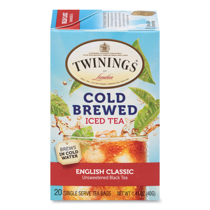 COLD BREW ICED TEA BAGS, ENGLISH CLASSIC, 0.07 OZ TEA BAG, 20/BOX by TWININGS