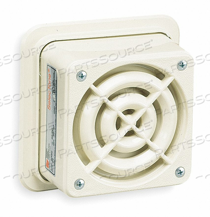 SELECTONE, SIGNAL, 120VAC, 4" SQUARE, BEIGE by Federal Signal