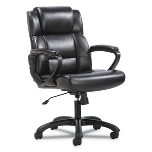 MID-BACK EXECUTIVE CHAIR, SUPPORTS UP TO 225 LB, 19" TO 23" SEAT HEIGHT, BLACK by Sadie