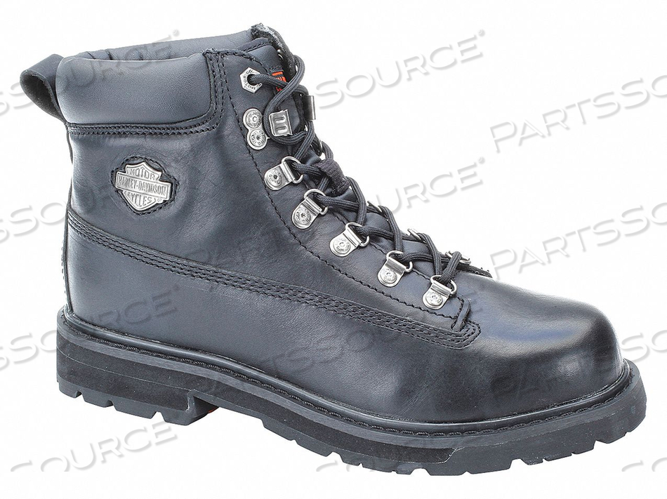 6 WORK BOOT 8-1/2 MEDIUM BLACK STEEL PR by Harley Davidson