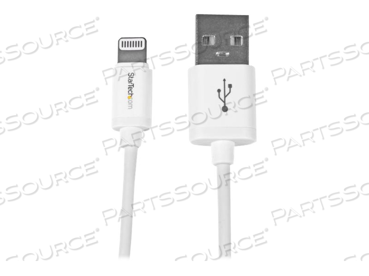 11IN SHORT WHITE APPLE 8PIN LIGHTNING TO USB CABLE IPHONE IPAD - IPAD / IPHONE / IPOD CHARGING / DATA CABLE - LIGHTNING / USB - LIGHTNING (M) TO USB (M) - 1 FT - DOUBLE SHIELDED - WHITE - FOR APPLE IPAD MINI, IPAD WITH RETINA DISPLAY (4TH GENERATION), IPHONE 5, IPOD NANO (7G 