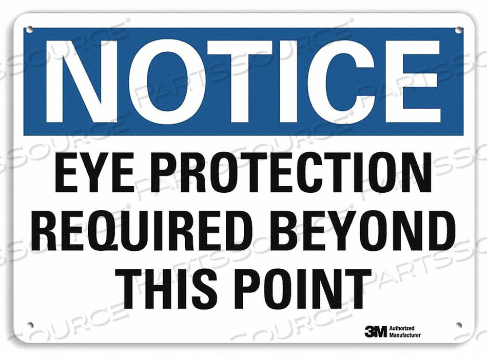 NOTICE SIGN 10 W X 7 H 0.055 THICK by Lyle Signs Inc. NOTICE SIGN 10 W X 7 H 0.055 THICK by Lyle Signs Inc.