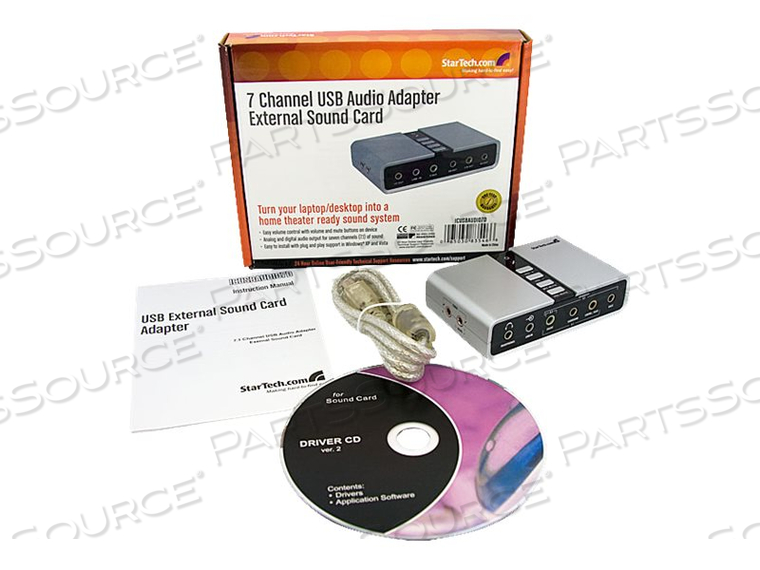 TURN YOUR LAPTOP OR DESKTOP COMPUTER INTO A 7.1-CHANNEL HOME THEATER-READY SOUND by StarTech.com Ltd.