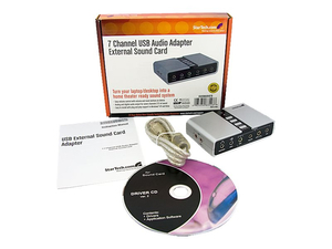7.1 USB AUDIO ADAPTER SOUND CARD WITH SPDIF DIGITAL AUDIO - SOUND CARD - 48 KHZ - 7.1 - USB 2.0 by StarTech.com Ltd. 7.1 USB AUDIO ADAPTER SOUND CARD WITH SPDIF DIGITAL AUDIO - SOUND CARD - 48 KHZ - 7.1 - USB 2.0 by StarTech.com Ltd.