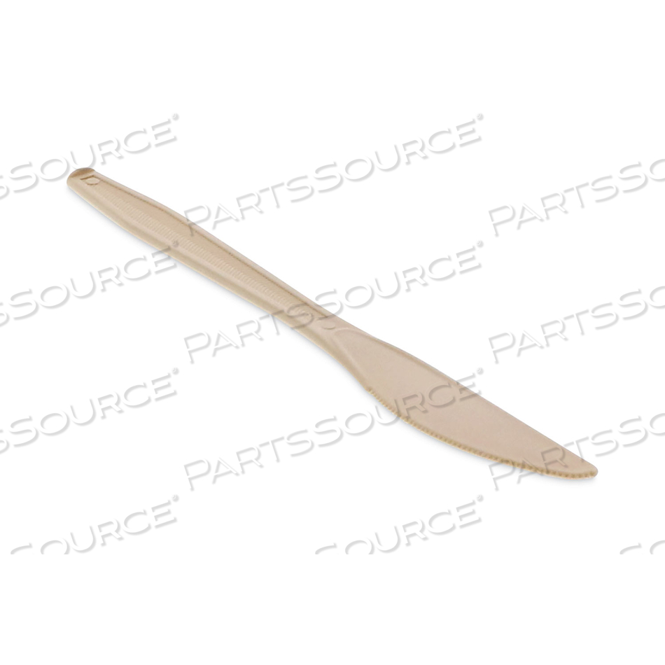 EARTHCHOICE PSM CUTLERY, HEAVYWEIGHT, KNIFE, 7.5", TAN by Pactiv