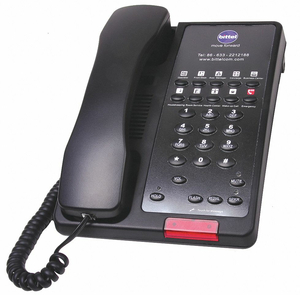HOSPITALITY PHONE ANALOG WALL/DESK BLACK by Bittel