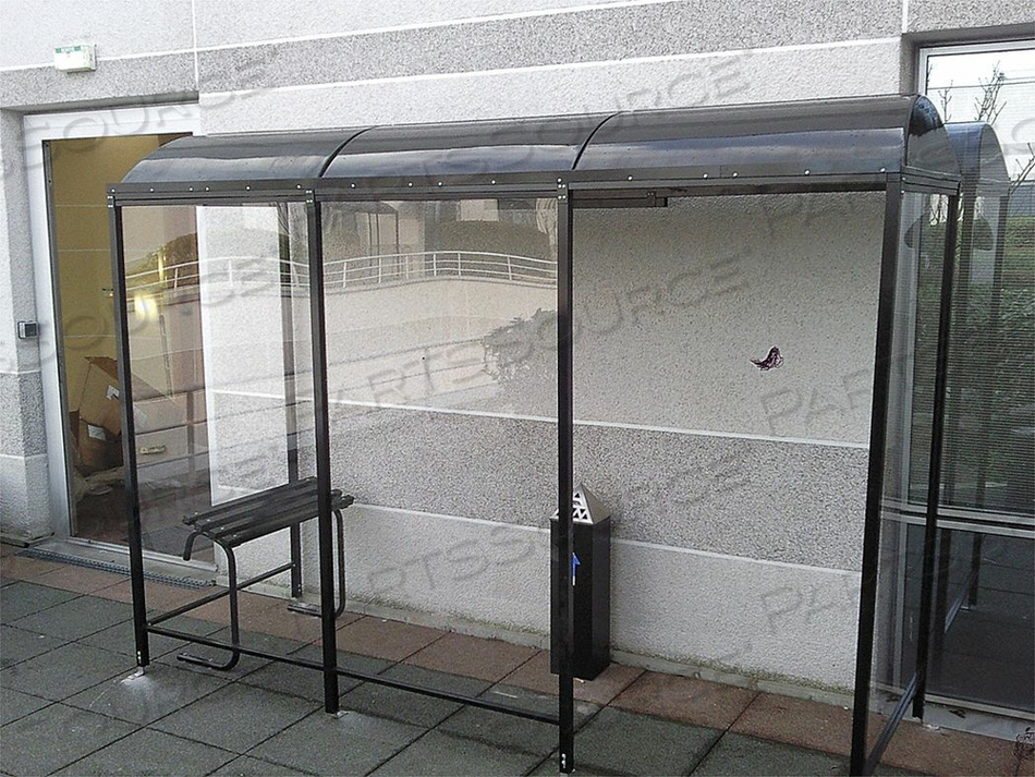 SMOKING SHELTER - FREE-STANDING by No Butts Bin Co. SMOKING SHELTER - FREE-STANDING by No Butts Bin Co.