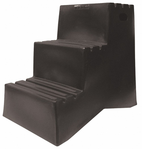 J4025 STEP STAND 3 STEPS POLYETHYLENE BLACK by DPI