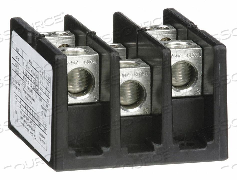PWR DIST BLOCK 175A 3P 4P SECNDRY 600VAC by Square D PWR DIST BLOCK 175A 3P 4P SECNDRY 600VAC by Square D