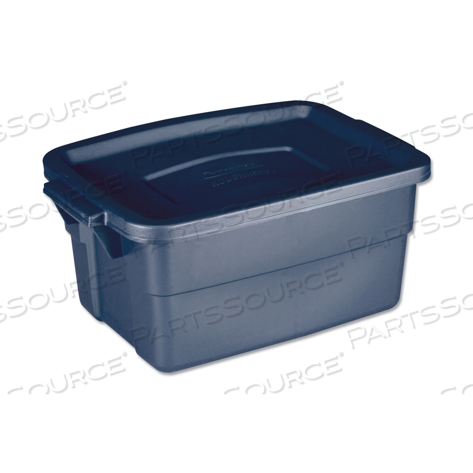 ROUGHNECK STORAGE BOX, 3 GAL, 10.63" X 15.69" X 7", DARK INDIGO METALLIC by Rubbermaid Medical Division