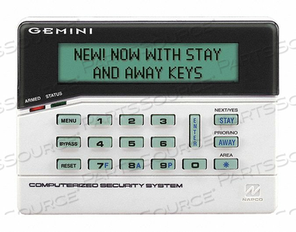INTRUSION SYSTEM KEYPADS 5-7/8 W LCD by Napco Security Technologies, Inc. INTRUSION SYSTEM KEYPADS 5-7/8 W LCD by Napco Security Technologies, Inc.