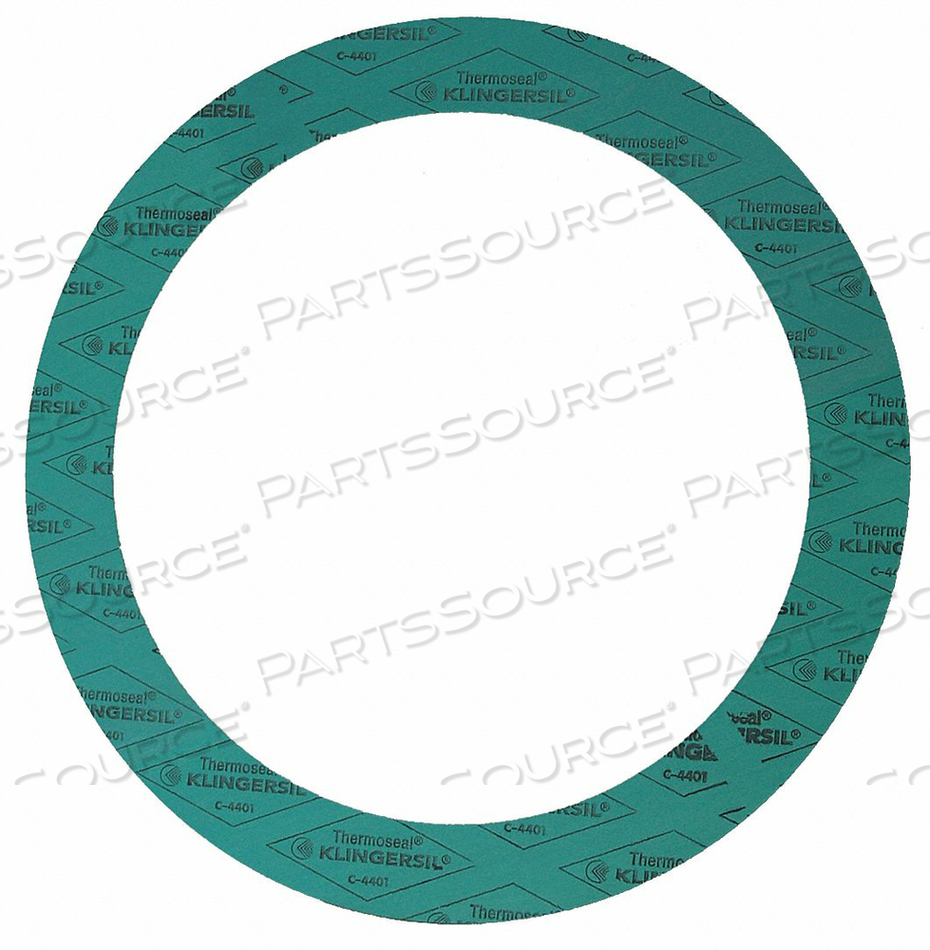 RING FLANGE GASKET, CLASS 150, ARAMID, BUNA-N BINDER, FOR 1 IN PIPE, 1/16 IN THICK by Klinger RING FLANGE GASKET, CLASS 150, ARAMID, BUNA-N BINDER, FOR 1 IN PIPE, 1/16 IN THICK by Klinger