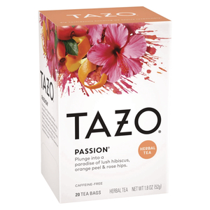 TEA BAGS, PASSION, 20/BOX, 6 BOXES/CARTON by Tazo